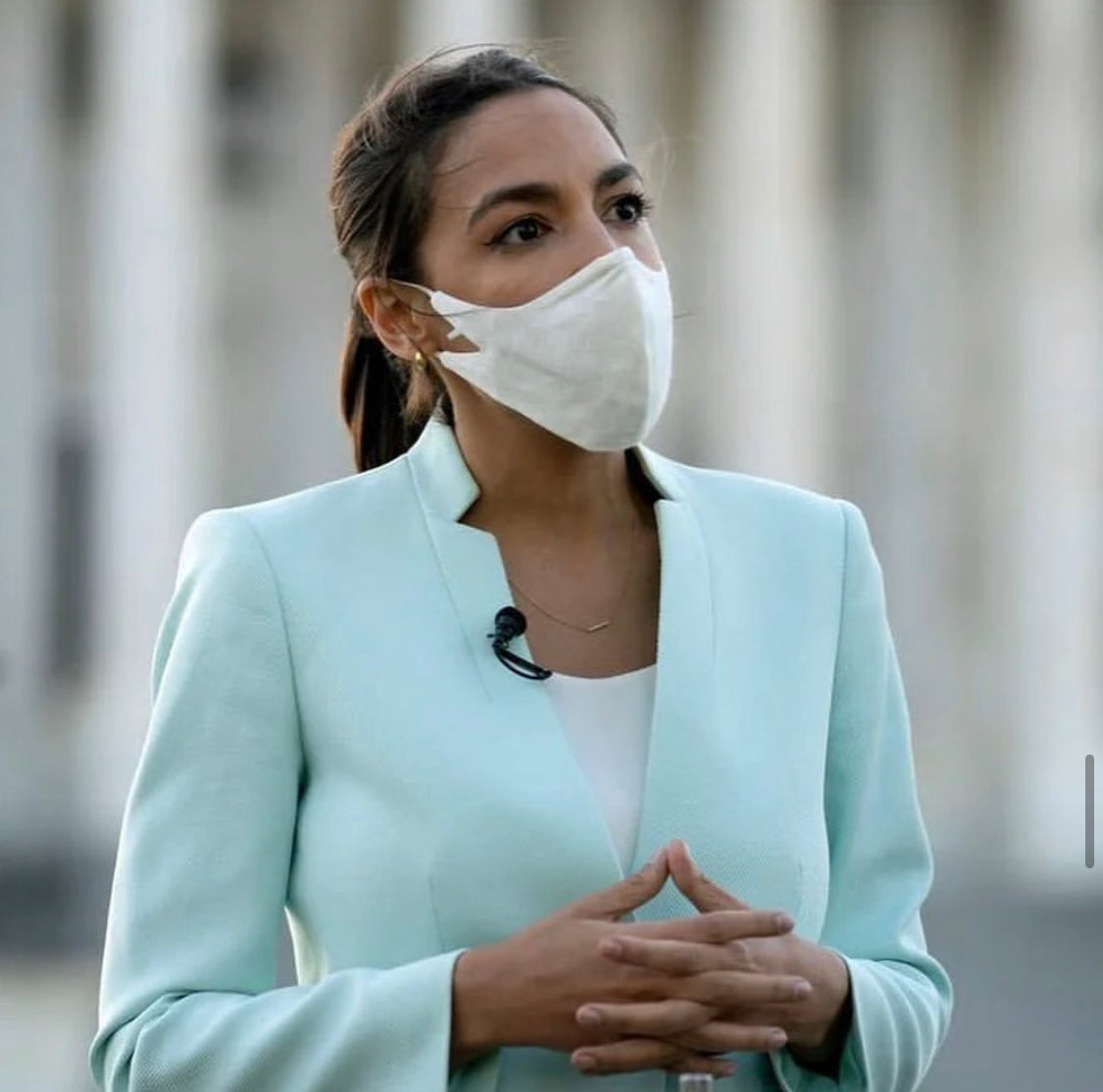 The Tina Mask in White (Mask Only, No Chain).