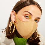 The Tina Cotton Twill in Latte (Mask Only).