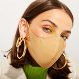 The Tina Cotton Twill in Latte (Mask Only).