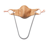 The Tina Cotton Twill in Latte with 7mm Silver chain.
