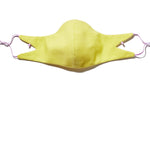 The Tina Cotton Twill in Lemon (Mask Only).