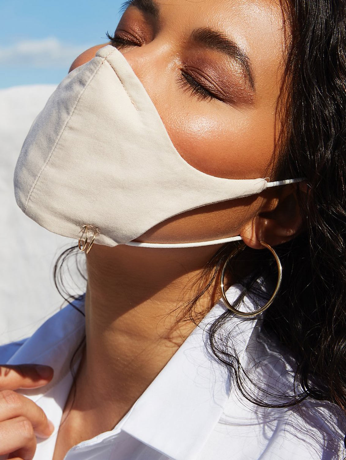 The Janie Mask in Light Nude.