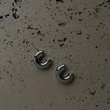 The Candace Hoops - Silver