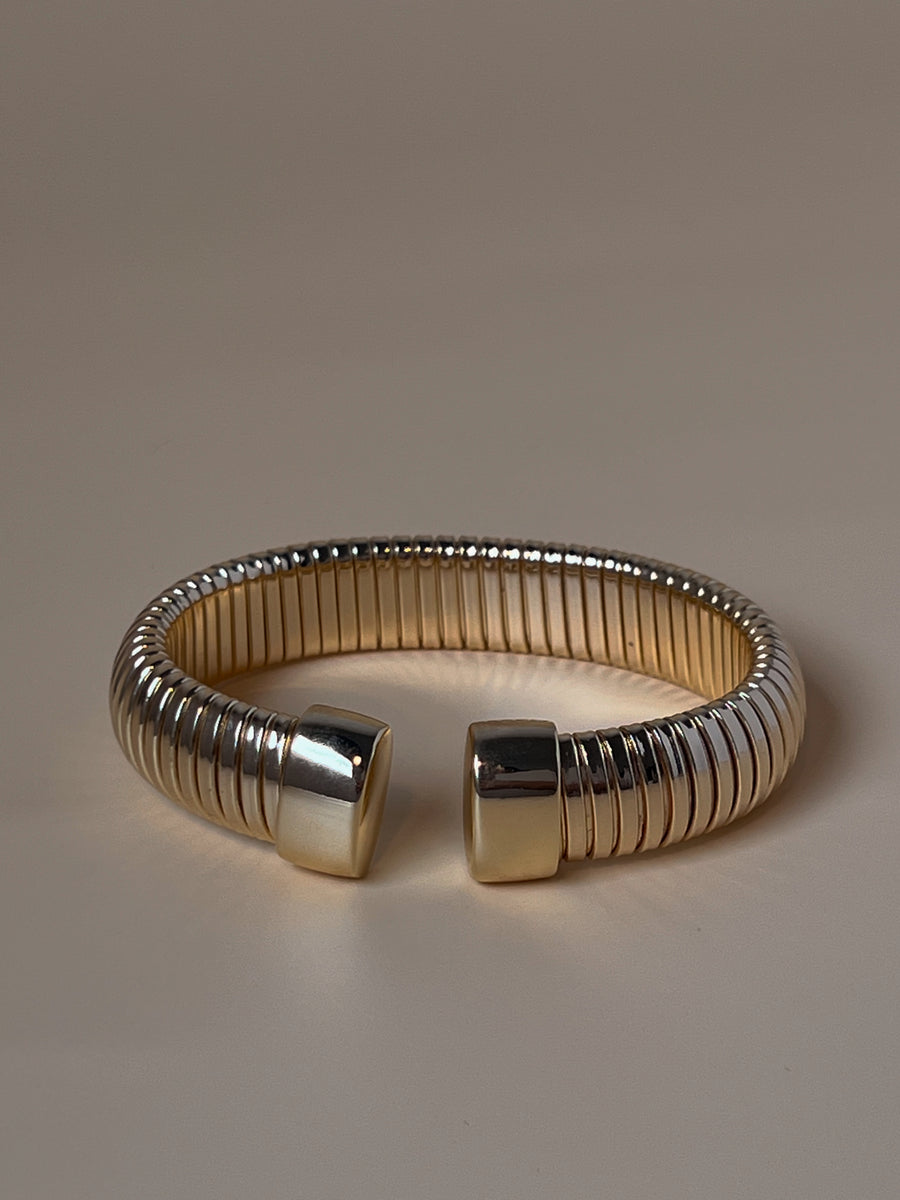 Vintage Gold Coil Cuff