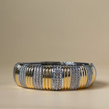 Vintage Silver & Gold Cable Bangle