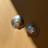 Vintage Sunny Side Earrings - Silver