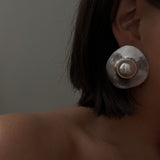 Vintage Sunny Side Earrings - Silver