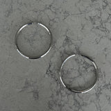 The Ophelia XL Hoops - Silver