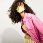 The Tina Cotton Twill in Lemon (Mask Only).