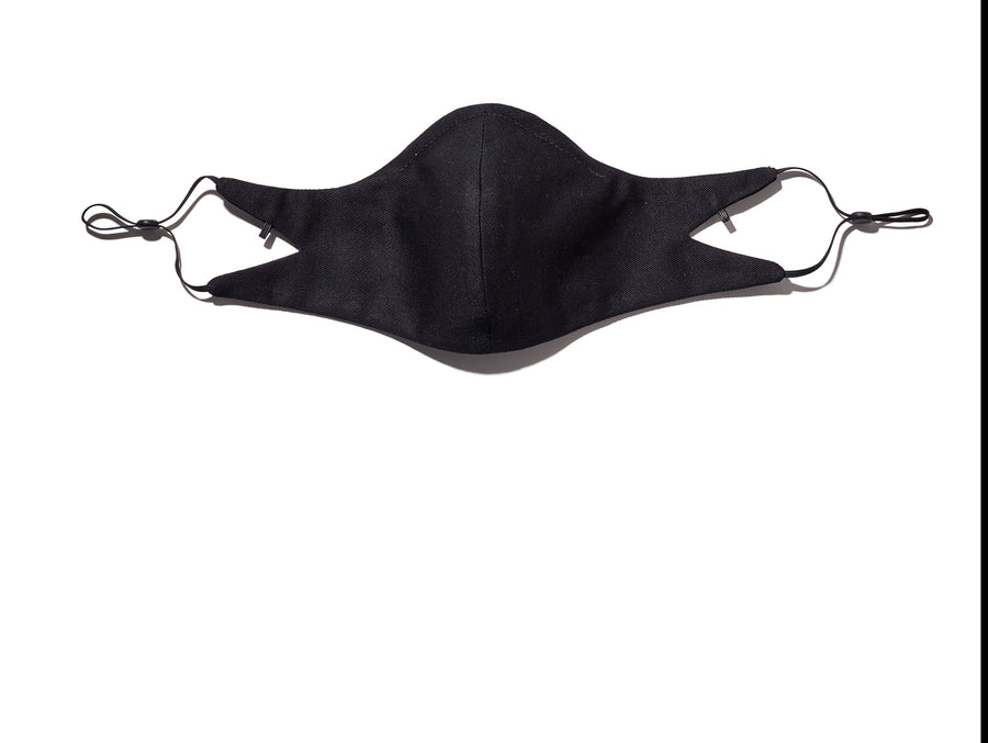 The Tina Cotton Twill in Black (Mask Only).