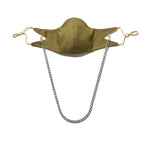 The Tina Cotton Twill in Olive Green with 7mm Silver chain.