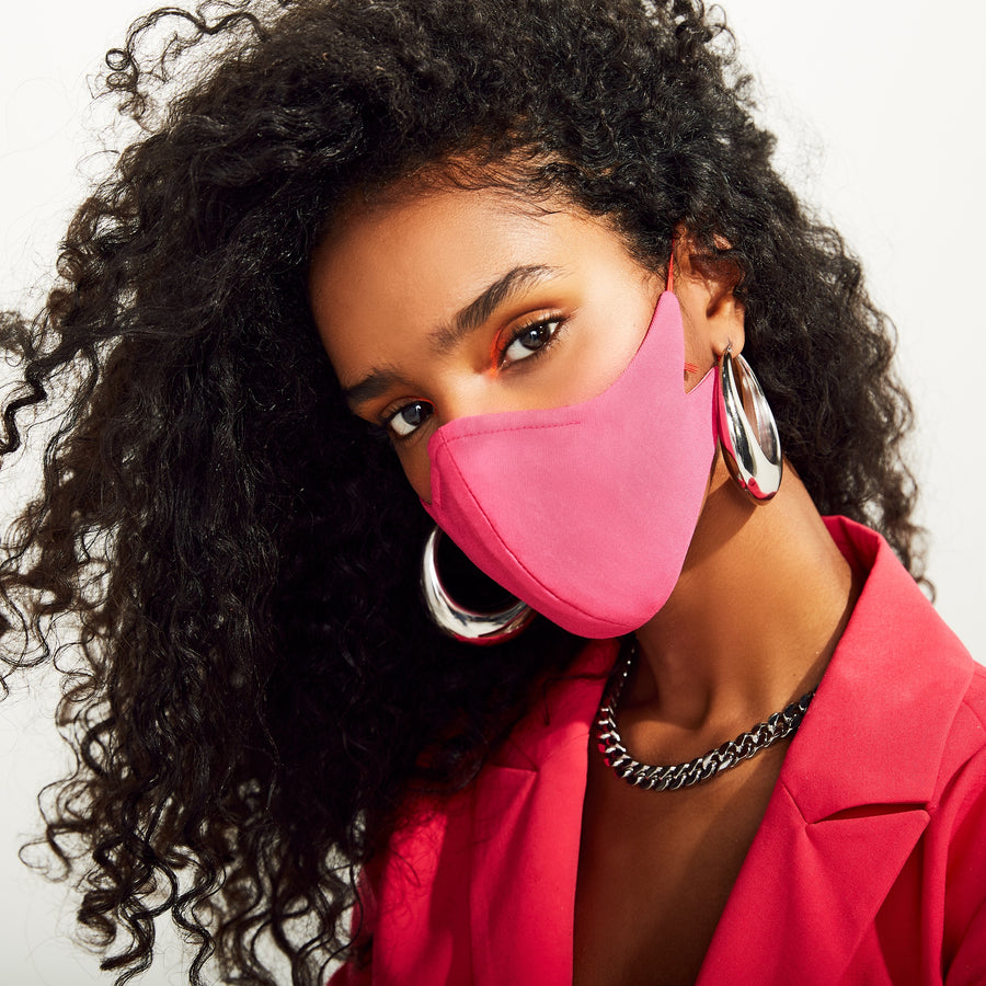 The Tina Cotton Twill in Pink (Mask Only).